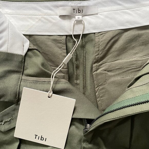 Tibi chino Stella pant in sage, size 0, NWT - Picture 5 of 7